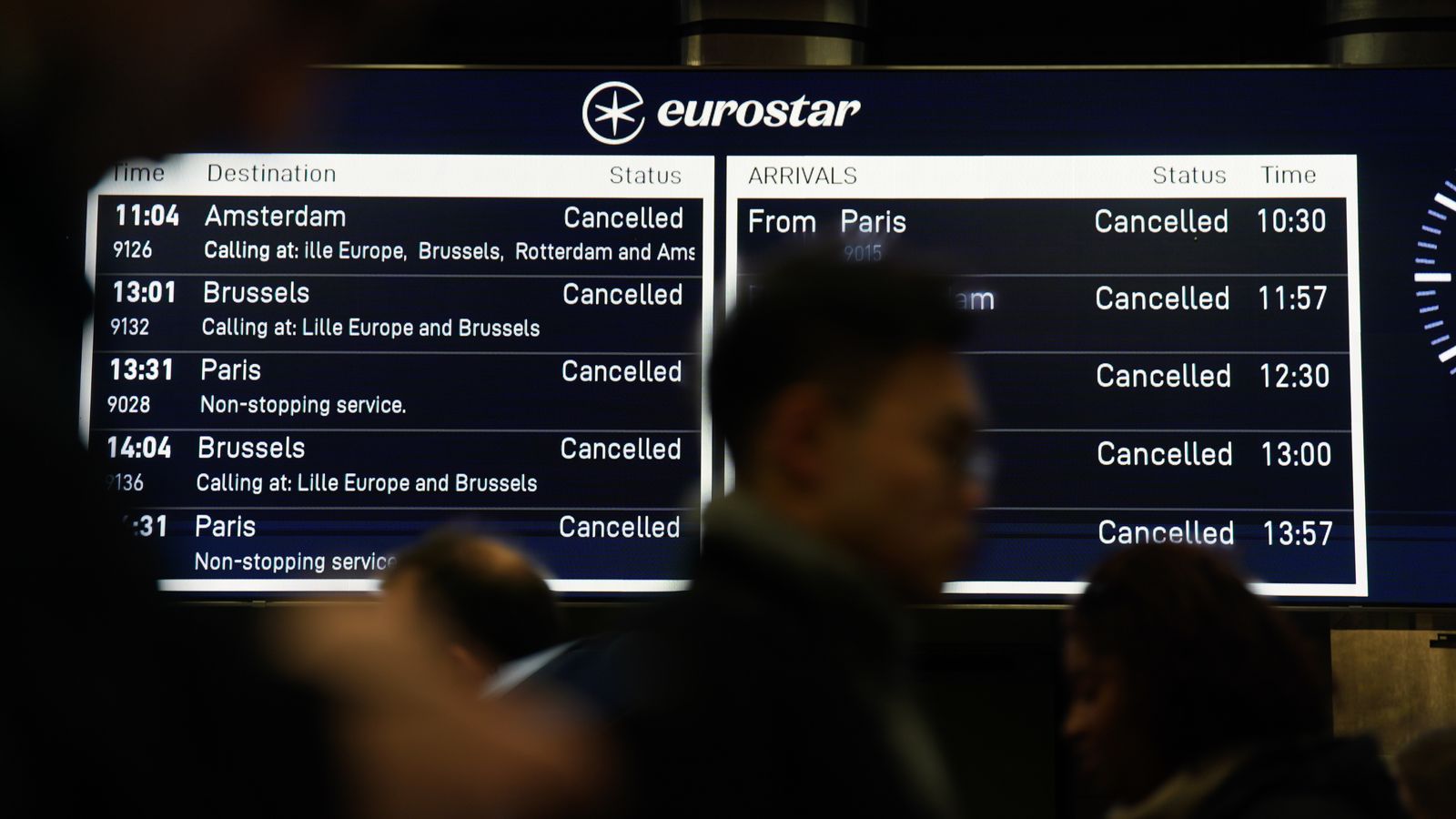 UK weather: Eurostar trains from London cancelled after tunnel floods - as UK braces for more extreme conditions