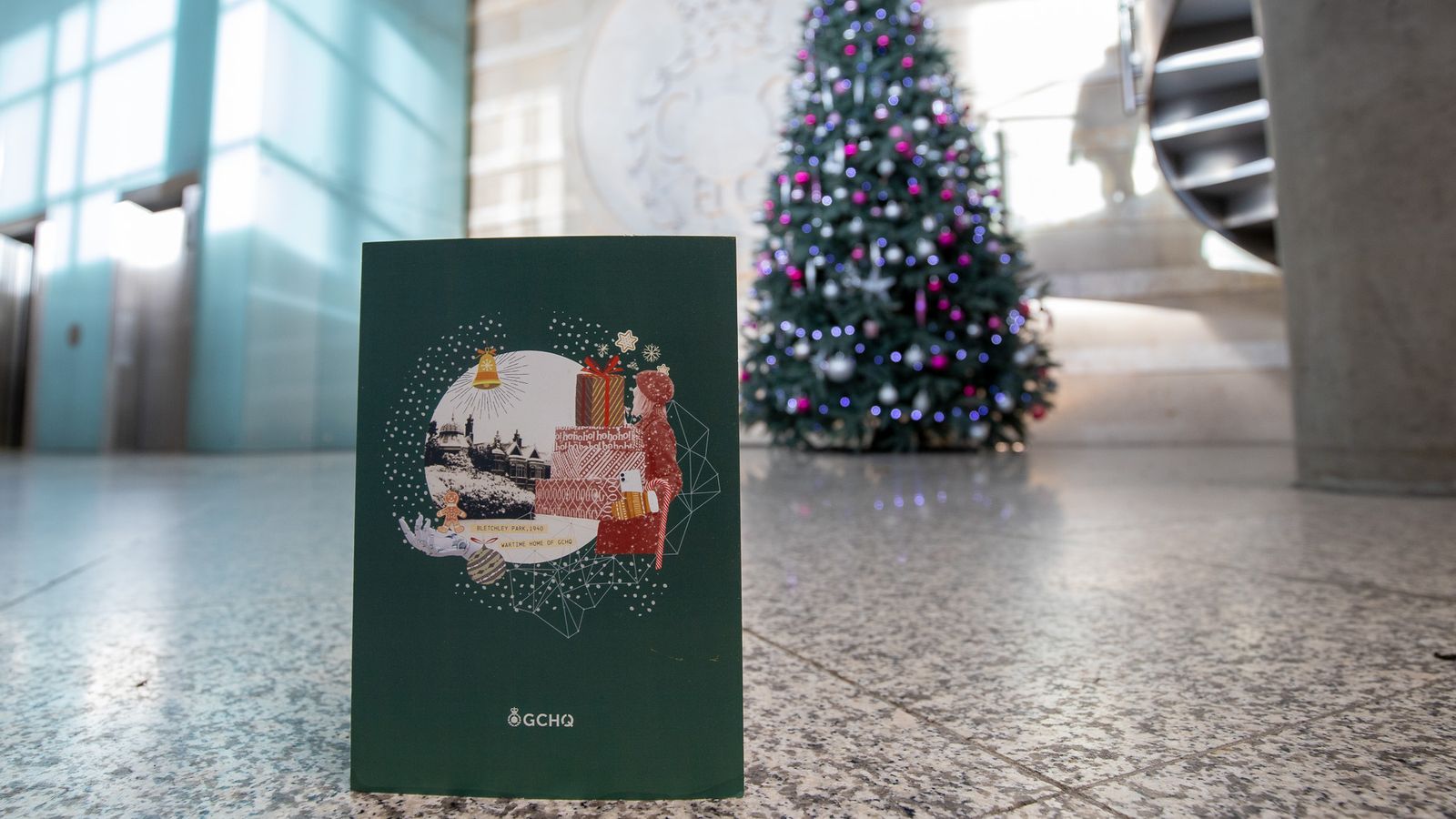 GCHQ: UK spy agency tests kids on puzzle skills in Bletchley Park-themed Christmas card