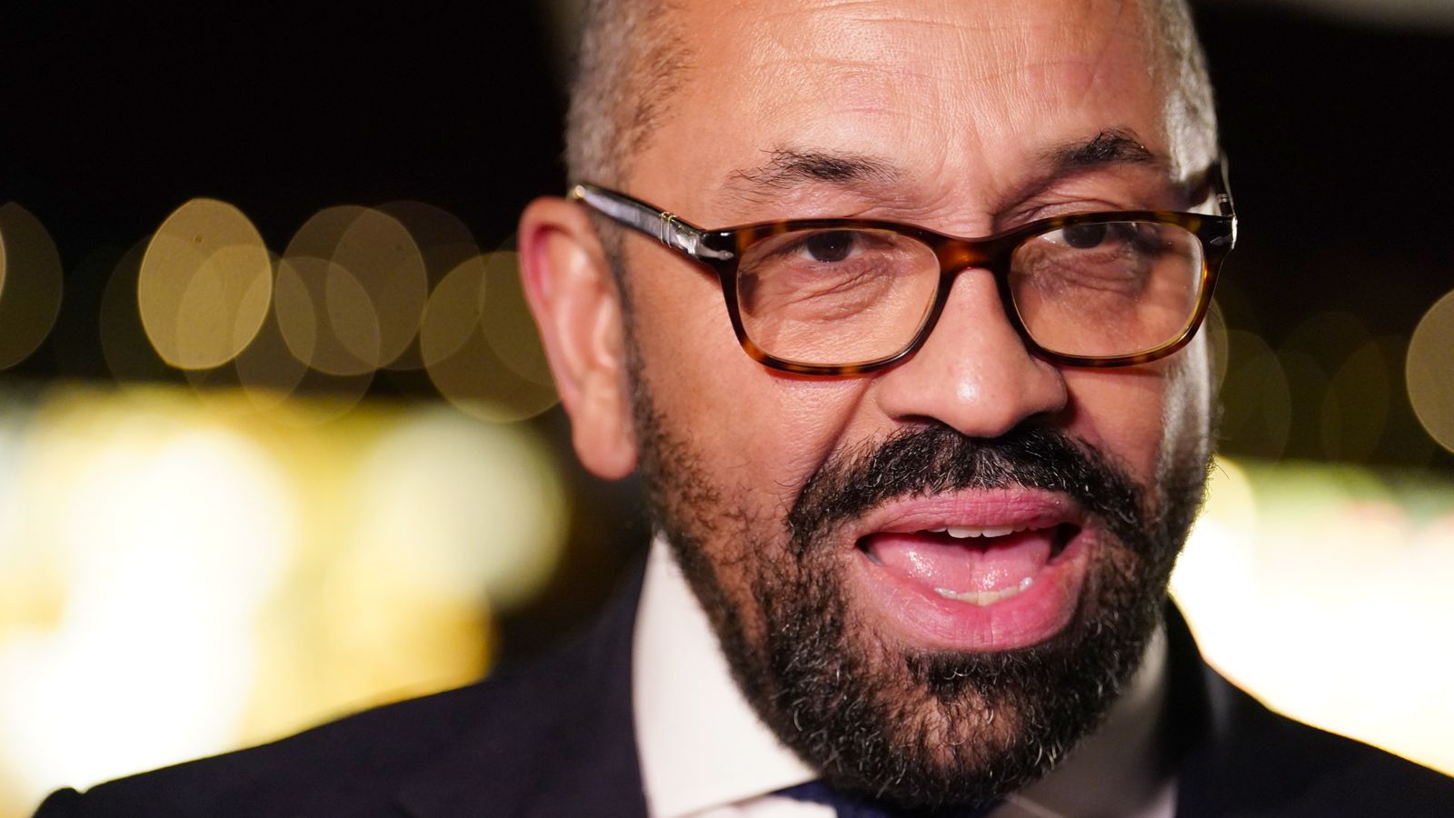 Home Secretary James Cleverly apologises after joking about spiking his wife's drink