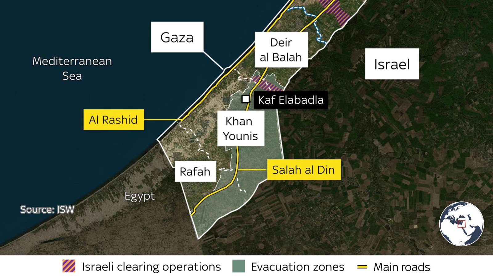 Satellite images show how far Israel's ground forces have reached ...