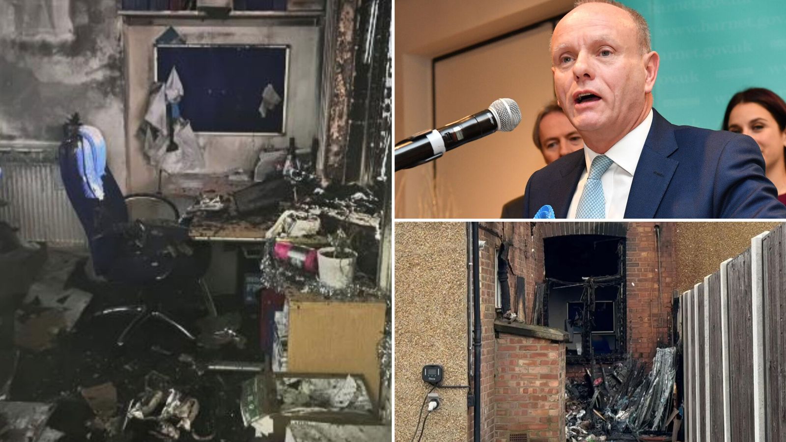 MP whose office was targeted in suspected arson reveals he wears a stab vest in public