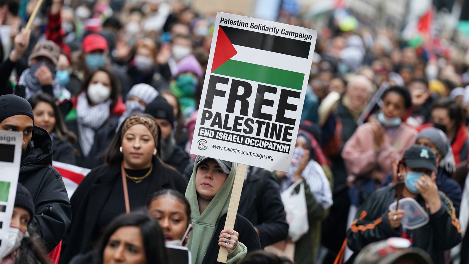 Pro-Palestine protesters disrupt Oxford Street Christmas shoppers in call to boycott 'pro-Israel' brands