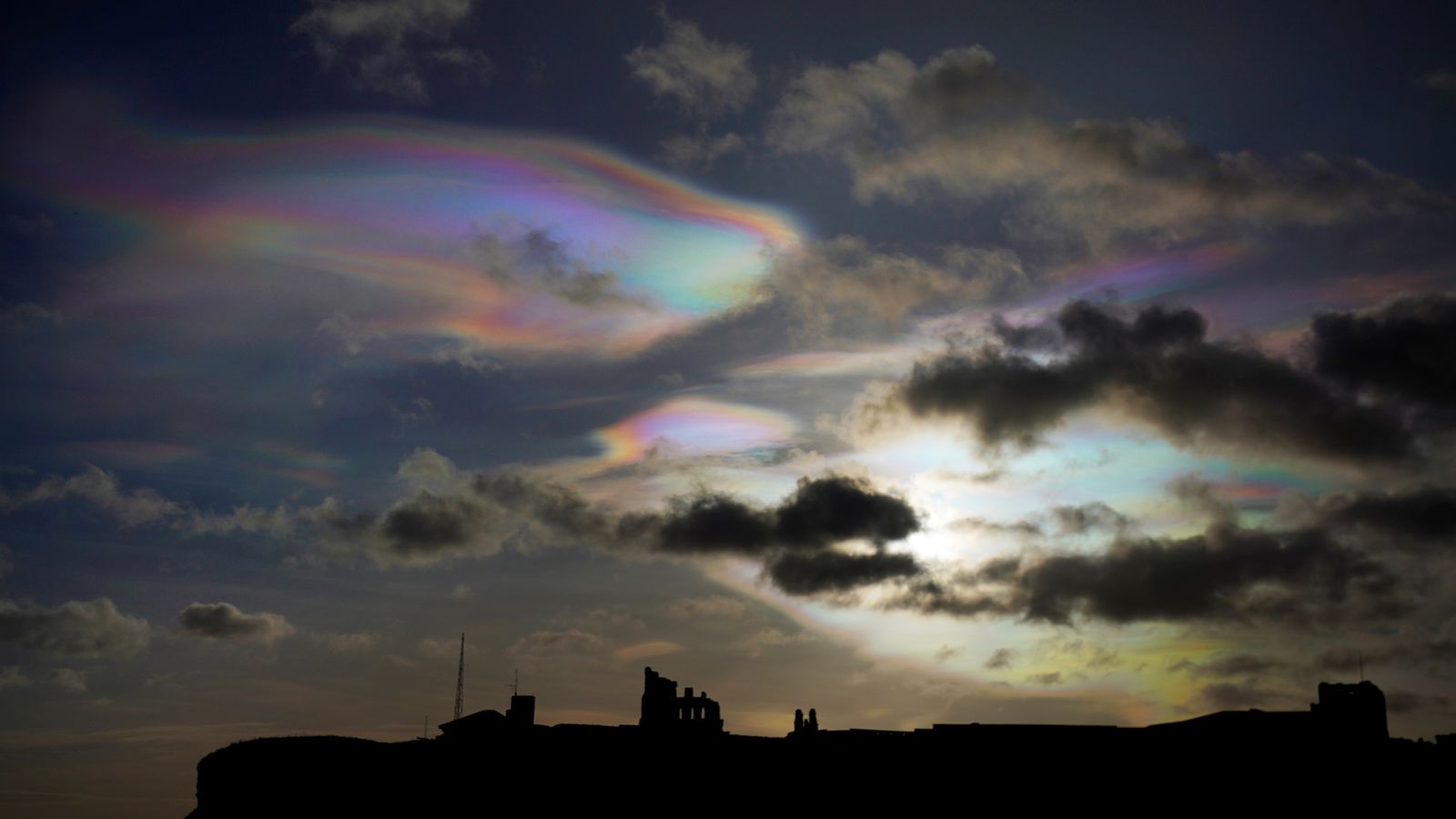 Rare 'rainbow clouds' spotted in UK skies