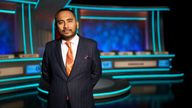 Amol Rajan on the updated set of University Challenge
Pic:Ric Lowe/Lifted Entertainment/ITV Studios