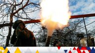 Members of Ukraine&#39;s National Guard Omega Special Purpose unit fire a mortar toward Russian troops in the front line town of Avdiivka
Pic: Radio Free Europe/Reuters
