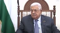 Palestinian President Mahmoud Abbas