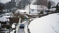 Snow in the village of Ings in Cumbria. More than 830 properties in Cumbria, primarily in South Lakeland, were still without power following heavy snow in the county over the weekend, according to Electricity North West. Picture date: Monday December 4, 2023.