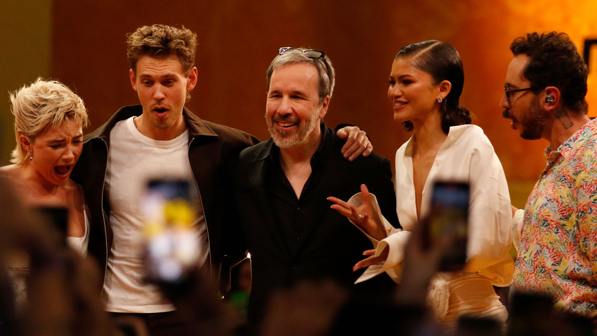 Florence Pugh struck in the face by thrown object while promoting film