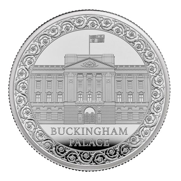 The Buckingham Palace £5 coin, one of five new designs set to appear on UK commemorative coins in 2024