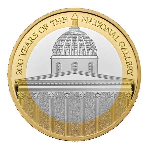 The National Gallery £2, one of five new designs set to appear on UK commemorative coins in 2024