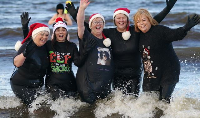 Boxing Day in pictures across the country - as UK splashes, shops and ...
