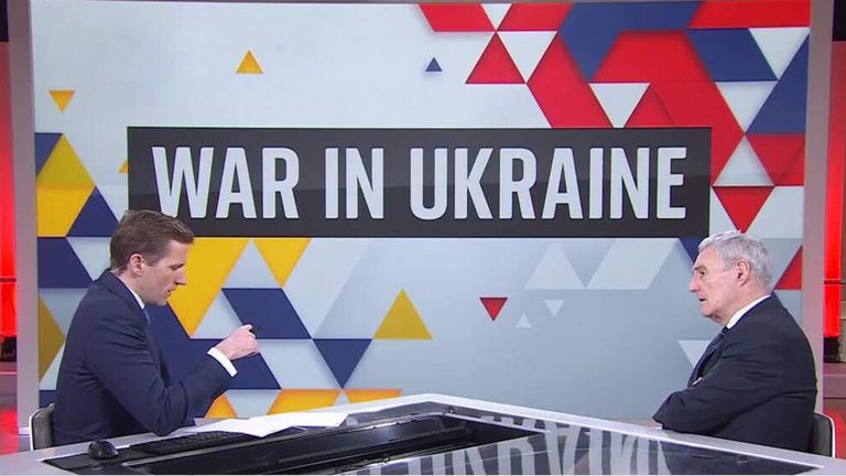 Ukraine screen with Michael Clarke 