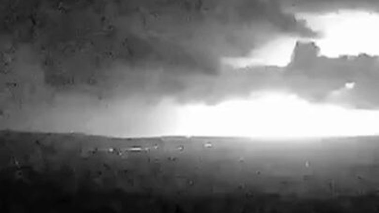 Electrical storm hits the Yorkshire Dales