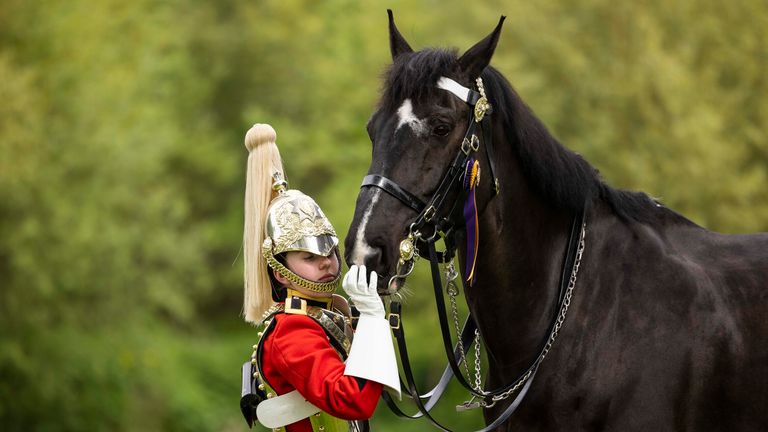 Image of this years coveted Princess Elizabeth Cup for the Best Turned Out Trooper was awarded to Trooper Brook and her horse of The Lifeguard Squadron.

The finest equestrians from The British Army, many fresh from riding at The Coronation last weekend, are starring and competing in front of Royalty and International Medallists at the Royal Windsor Horse Show.
 
A highlight of the Mounted regiments’ calendar, the Show offers the opportunity not only to meet and compete alongside sporting heroes