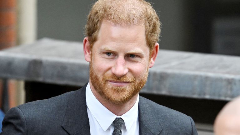 Britain&#39;s Prince Harry walks outside the High Court, in London, Britain March 30, 2023. REUTERS/Toby Melville