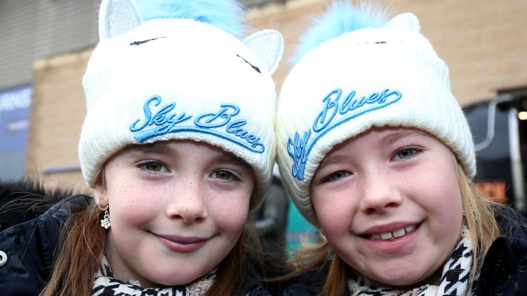 Coventry City fans outside the stadium before the match against Sheffield Wednesday