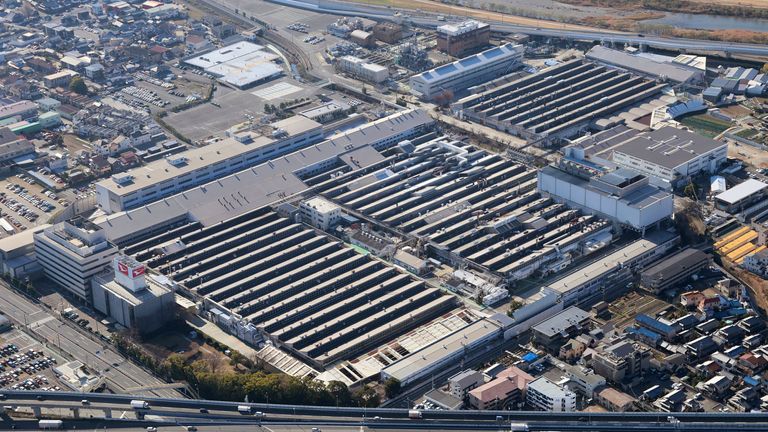 The Daihatsu headquarters in Ikeda. Pic: AP