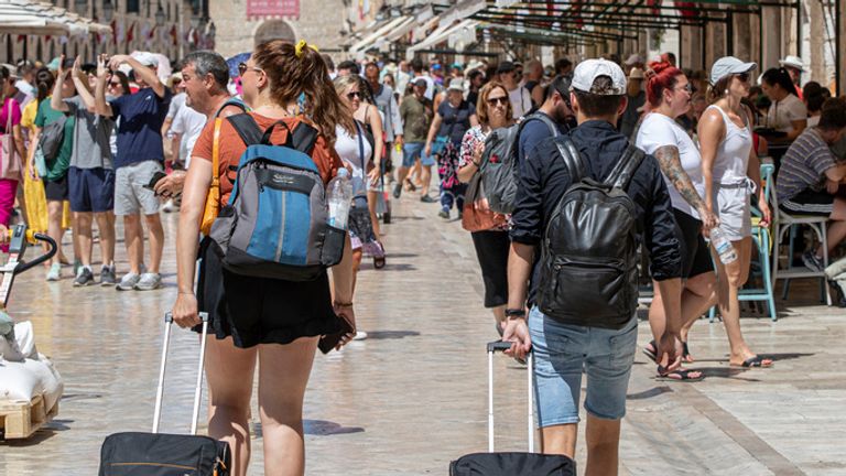 Overtourism is a problem in the Old Town of Dubrovnik. Pic: AP