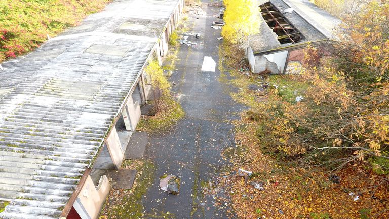 The abandoned Whitehill Industrial Estate in Glenrothes, where Ean Coutts&#39; body was found. Pic: Crown Office