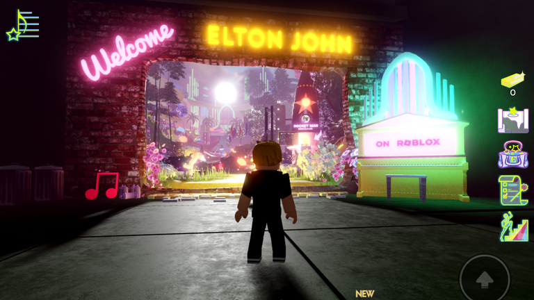 Sir Elton John invites players into his virtual world, with its own yellow brick road