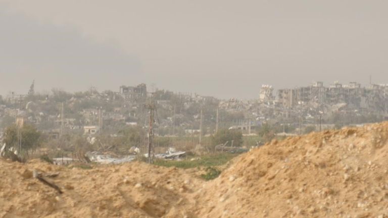 Block after block of flats in northern Gaza reduced to rubble