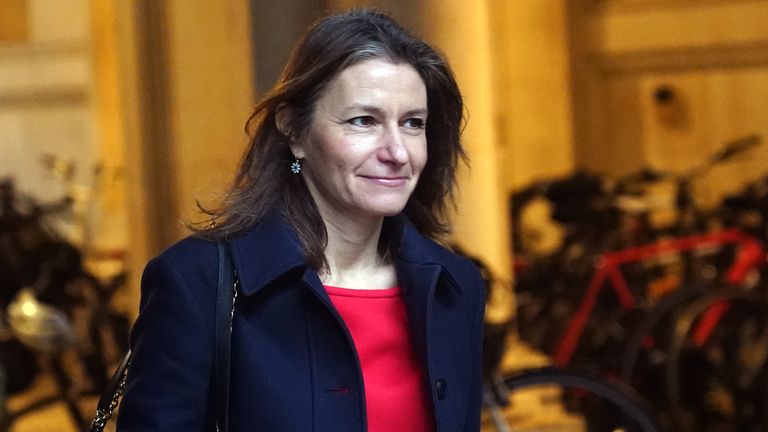 Culture Secretary Lucy Frazer arriving in Downing Street, London, for a Cabinet meeting. Picture date: Tuesday December 19, 2023.