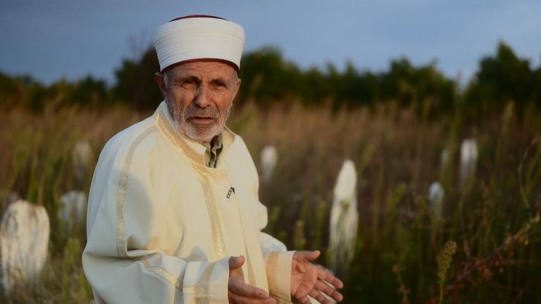 Former local Imam, Mehmet Serif Damadoglu, helped to set up a new burial ground for migrants&#39; bodies, outside the village
