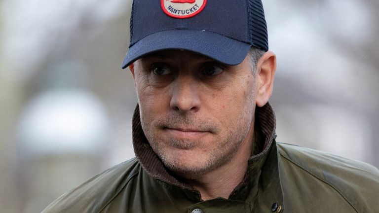 Hunter Biden in Nantucket, Massachusetts last month