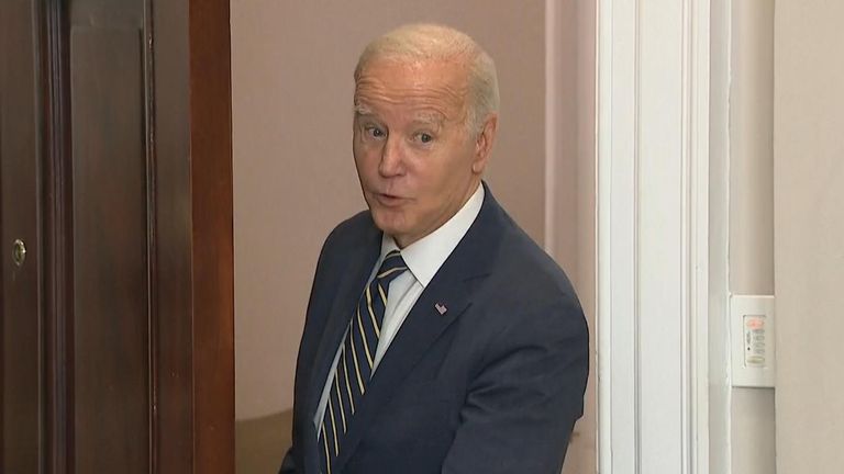 Joe Biden is asked whether there are any democrats who could defeat Donald Trump other than him.