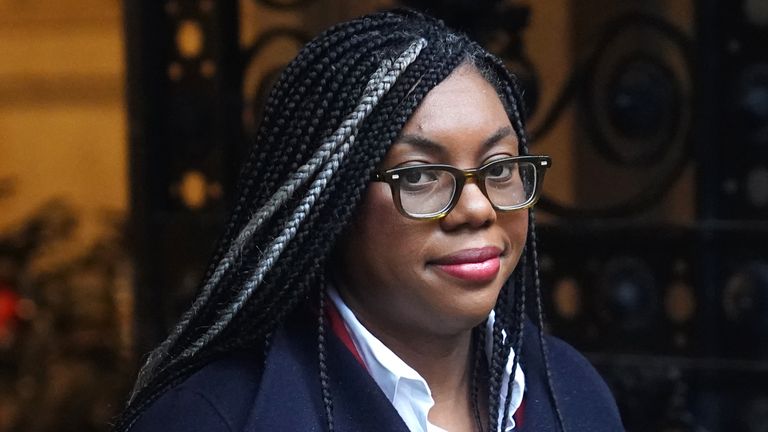 Business and Trade Secretary Kemi Badenoch  arriving in Downing Street, London, for a Cabinet meeting. Picture date: Tuesday December 19, 2023. PA Photo. Photo credit should read: James Manning/PA Wire 
