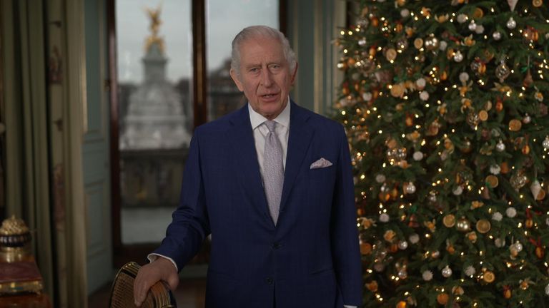 King delivers his Christmas message