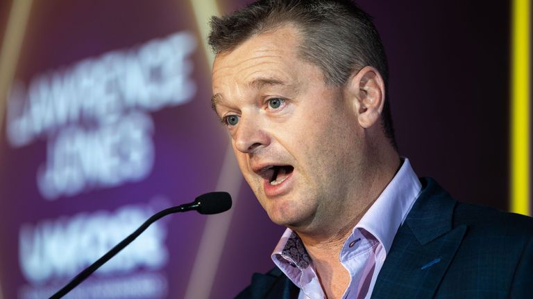 Lawrence Jones receiving an award for best tech ambassador in 2019. Pic: Joel Goodman/LNP/Shutterstock