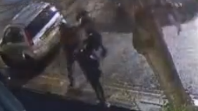 The attack starts when one of the women slapped the victim on the back of the head. Pic: Shomrim