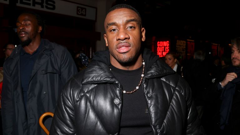 Bugzy Malone attends the Chanel Metiers d&#39;Art show in Manchester Thursday, Dec. 7, 2023. (Photo by Vianney Le Caer/Invision/AP)