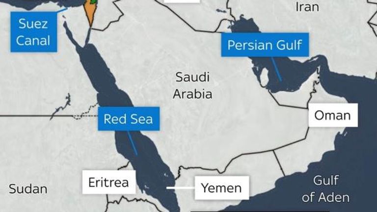 Red Sea shipping route