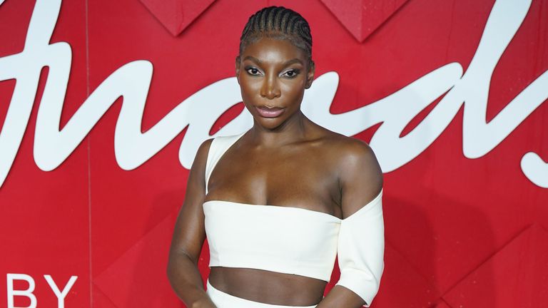 Michaela Coel attending the Fashion Awards 2023 presented by Pandora held at the Royal Albert Hall, Kensington Gore, London. Picture date: Monday December 4, 2023.