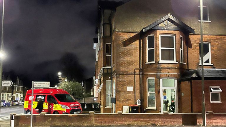 Police in London are investigating a suspected arson attack at the office of Conservative MP Mike Freer
Pic:@BallardsLane