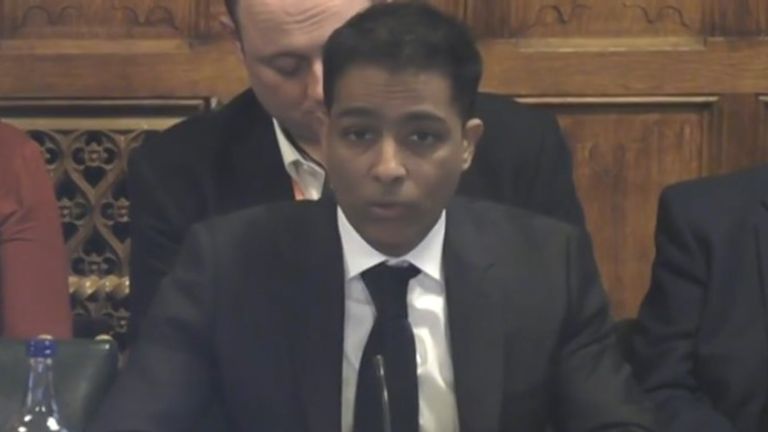 Mohsin Issa gives evidence to MPs