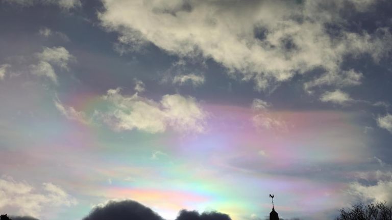 Nacreous clouds. Pic: Whitfield Benson