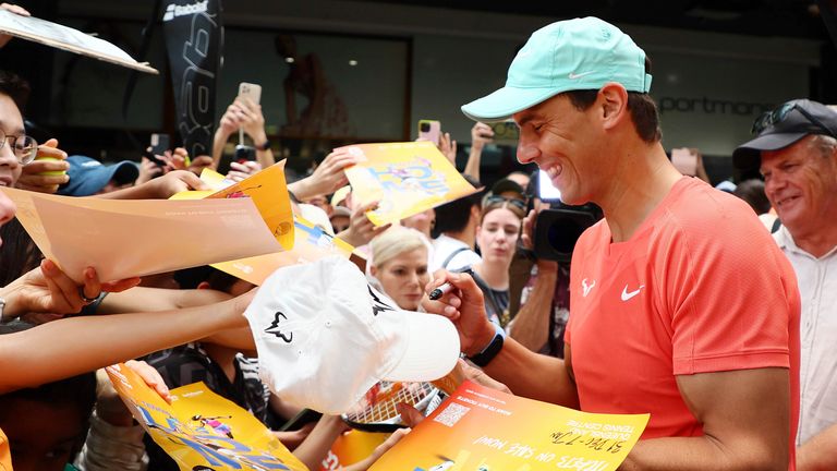 Rafael Nadal is making his return in Brisbane. Pic: AP