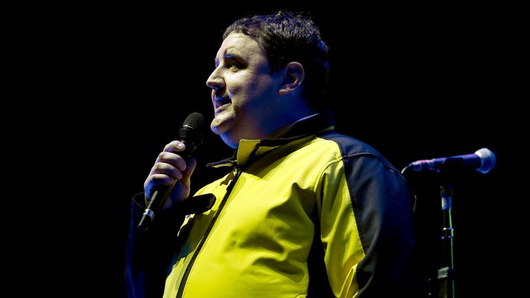 Peter Kay performs during the We Are Manchester benefit show, September 9, 2017. Pic: Reuters