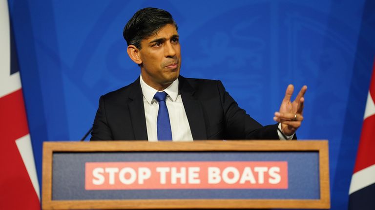 Prime Minister Rishi Sunak gives an update on the plan to "stop the boats" and illegal migration. 