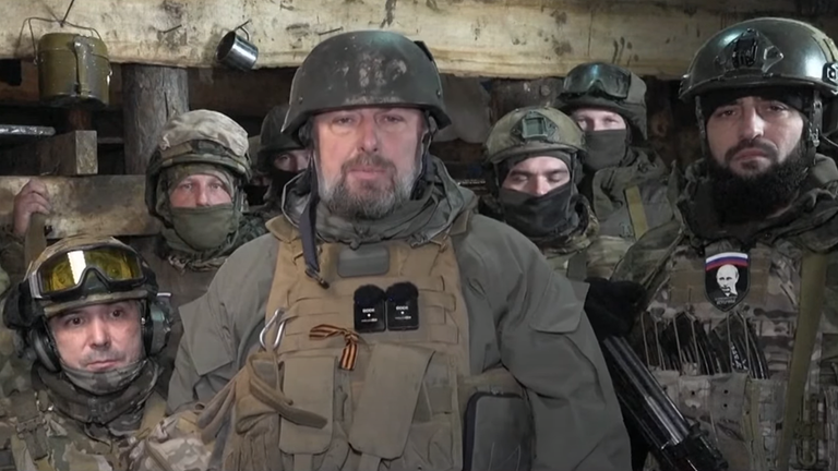 A Russian solider - said to be phoning in from Ukraine - also asked a question