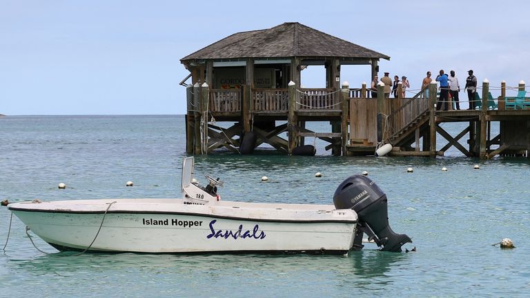 The attack happened in waters near Sandals Royal Bahamian resort