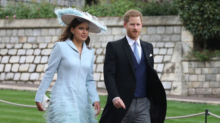 Winkleman and Prince Harry at the wedding of Lady Gabriella Windsor in 2019