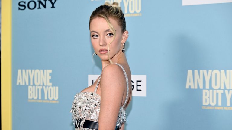 Sydney Sweeney attends the premiere of "Anyone But You" at AMC Lincoln Square on Monday, Dec. 11, 2023, in New York. (Photo by Evan Agostini/Invision/AP)