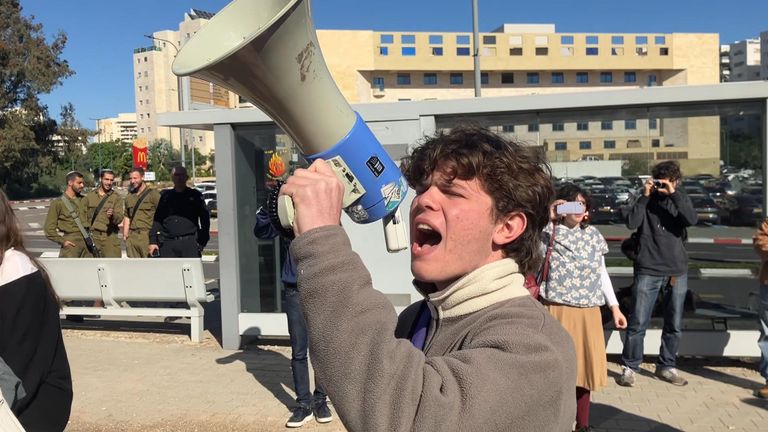 Tal Mitnick, an 18-year-old from Tel Aviv, cited his opposition to the war in Gaza as his decision to reject compulsory fixed-term military service.