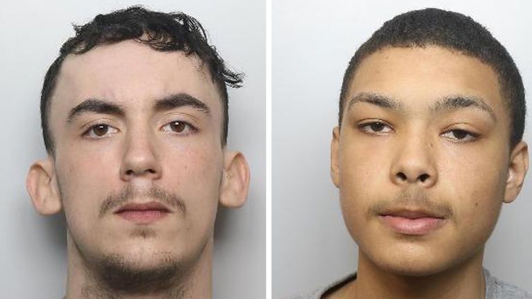 Thomas Hardiman and Xander Howarth. Pic: South Yorkshire Police