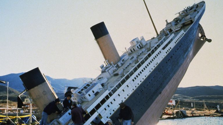 A model used in the filming of Titanic. Pic: 20th Century Fox/Paramount/Digital Domain/Kobal/Shutterstock
