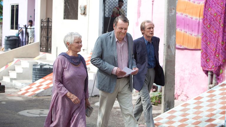 The Best Exotic Marigold Hotel - 2011
THE BEST EXOTIC MARIGOLD HOTEL, from left: Judi Dench, Tom Wilkinson, Bill Nighy

2011 Pic: FoxSearch/Everett/Shutterstock